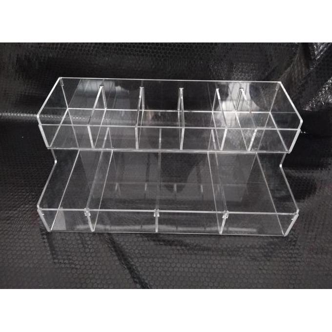 Akrilik display Box Custom/ Display Box Kopi/ Box sachet / tempat penyimpanan teh kopi serbaguna waj