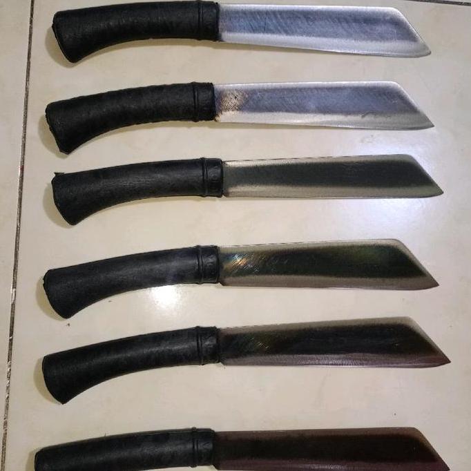 Pisau Pemotong Tempe Tahu Buah Buahan Tanpa Serangka  Baja Hss Bilah 17 Cm Gagang 10 Total 27 Cm Kit