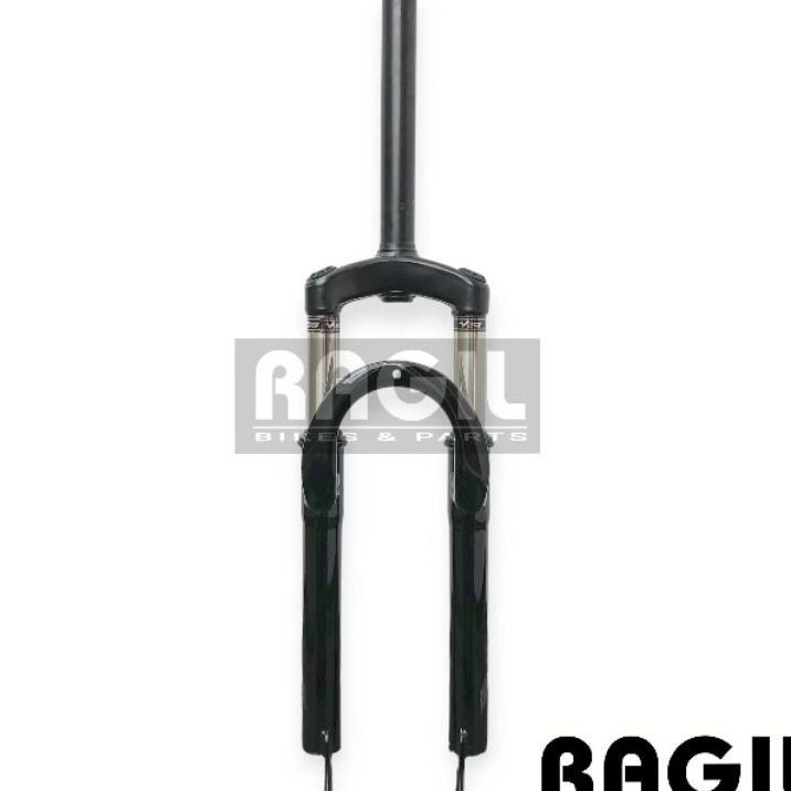 Fork Sepeda 24 26 Inch Atlantis Suspensi Mtb Garpu Porok Oversize Os 31.8 Hitam 24" 26"
