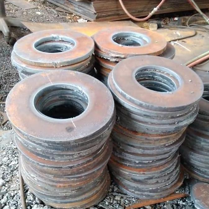 plat bulat besi hitam tebal 8mm