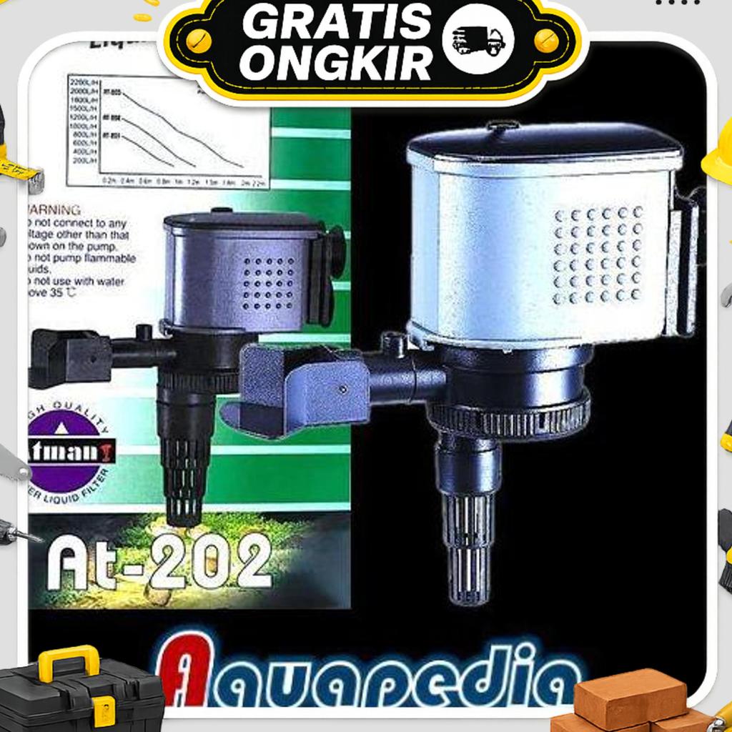 Atman At202 Pompa Air Aquarium Aquascape Submersible Water Pump At-202
