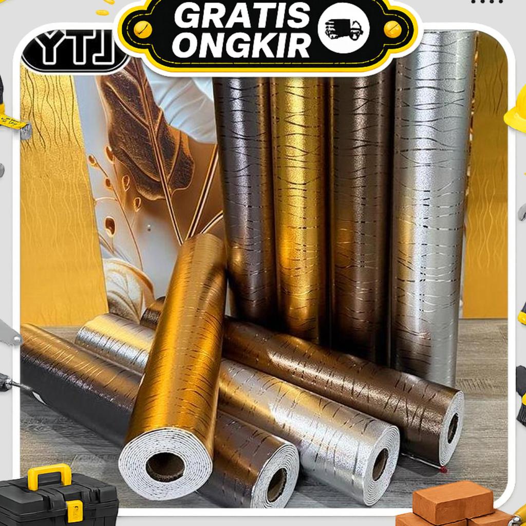 Ytj Wallpaper Stiker Dinding Vinyl Emboss Uk 300X60 Cm /Tebal 2Mm  Wallpaper Roll Dinding/Wallpaper 