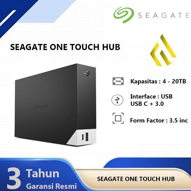 Seagate One Touch Desktop HUB 4TB 6TB 8TB 10TB 12TB 14TB 16TB 18TB 20TB - HDD Hardisk Eksternal 3.5 