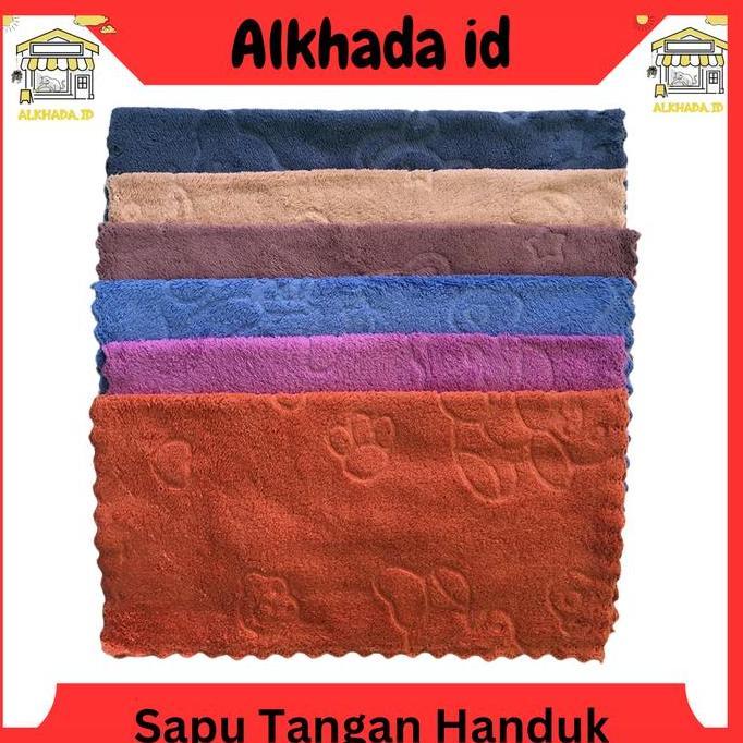Asura- Grosir 6 Pcs Sapu Tangan Handuk | Handuk Olahraga Polos Kecil Pria Nita