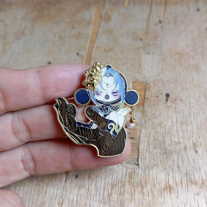 MAINAN PIN BROS SKULL PANDA POP MART CS99