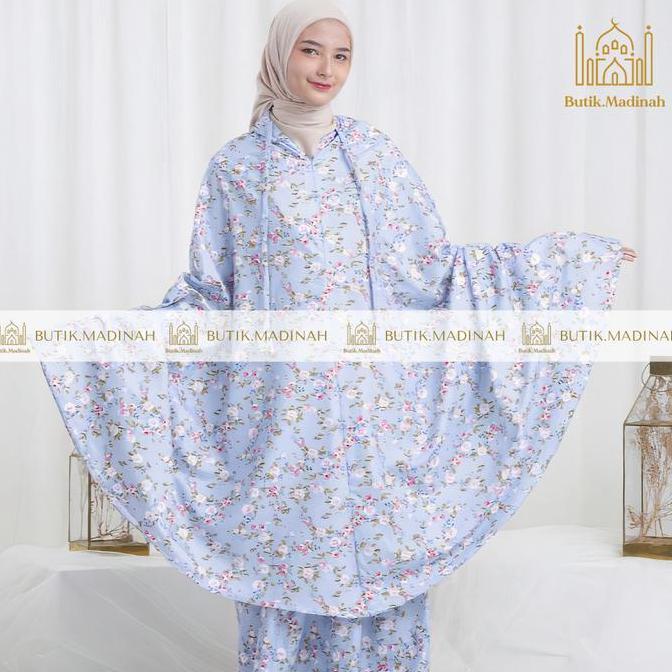 Suhai- Butik.Madinahmukena Desa Rasya Traveling 2 In 1 Katun Motif Cantik