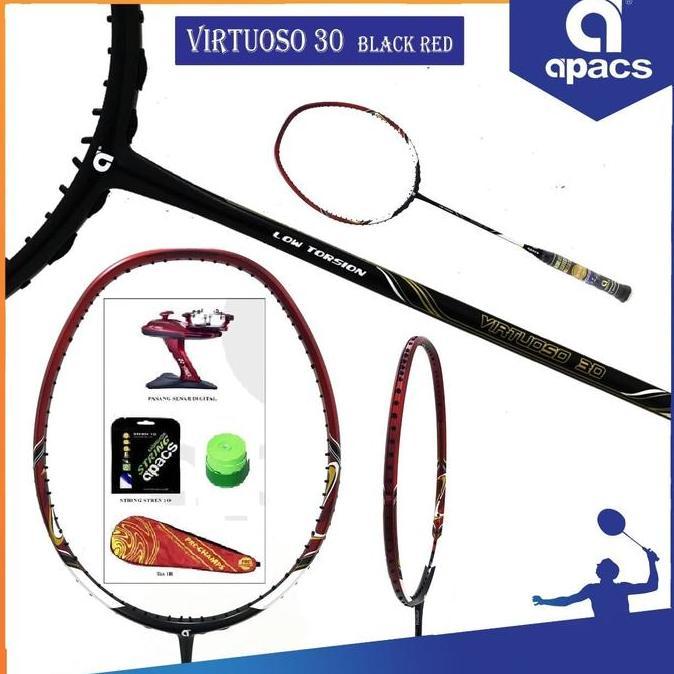 Paket Apacs Virtuoso 30 Raket Badminton Original