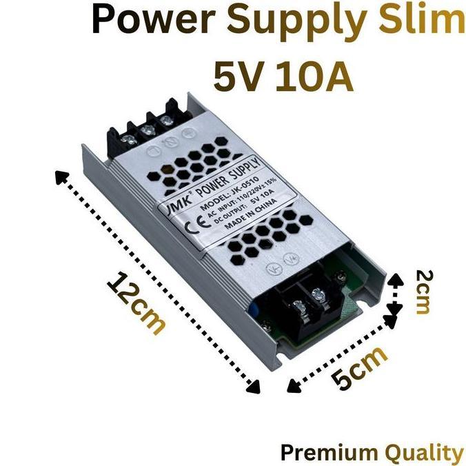 POWER SUPPLY 5V10A/ 5V 20A SLIM RUNNING TEXT SWITCHING ADAPTOR SMPS [terbaik]