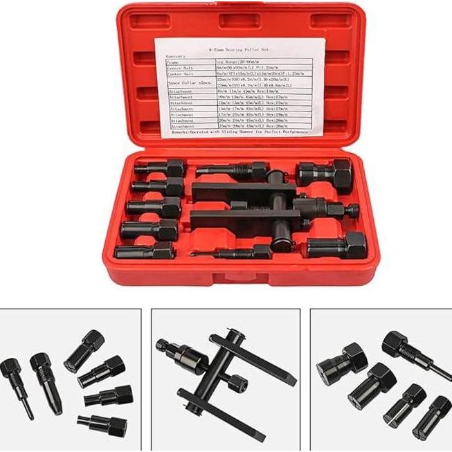 10pcs Tracker Bearing Puller Set Treker Pencabut Bearing Set Treker Cabut Bearing Dalam Treker Pembu