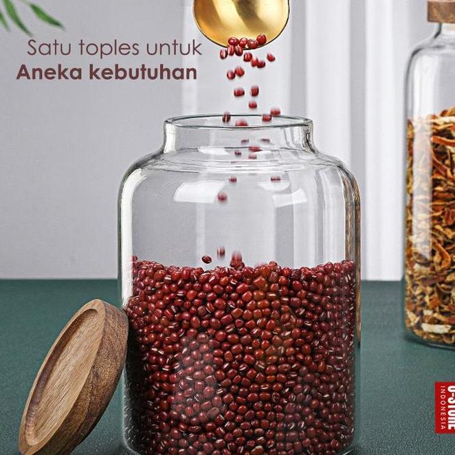 Toples Kaca Besar Toples Bening Toples Kue Kering Toples Krupuk Aesthetic Toples Kerupuk Jar Kaca Be