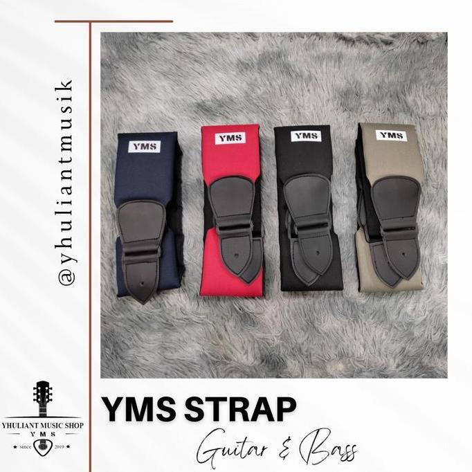 Rovinamakumseller - YMS Strap Guitar & Bass Original Made In Indonesia