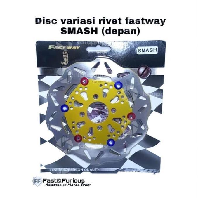 PIRINGAN CAKRAM(DEPAN)/DISC VARIASI RIVET FASTWAY SMASH BEAT HIGH QUALITY