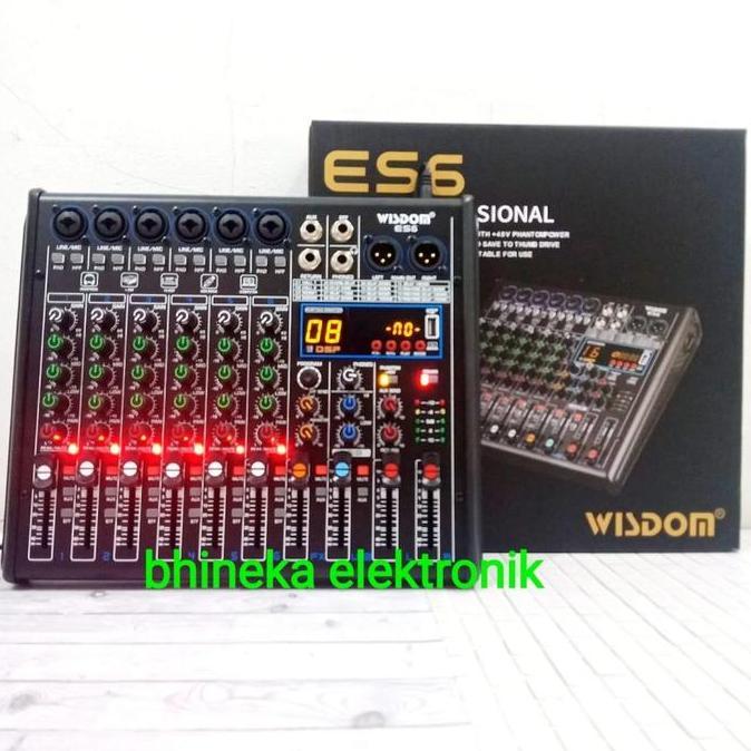Sale Mixer Wisdom Es6 / Es 6 Mixer 6 Channel Original