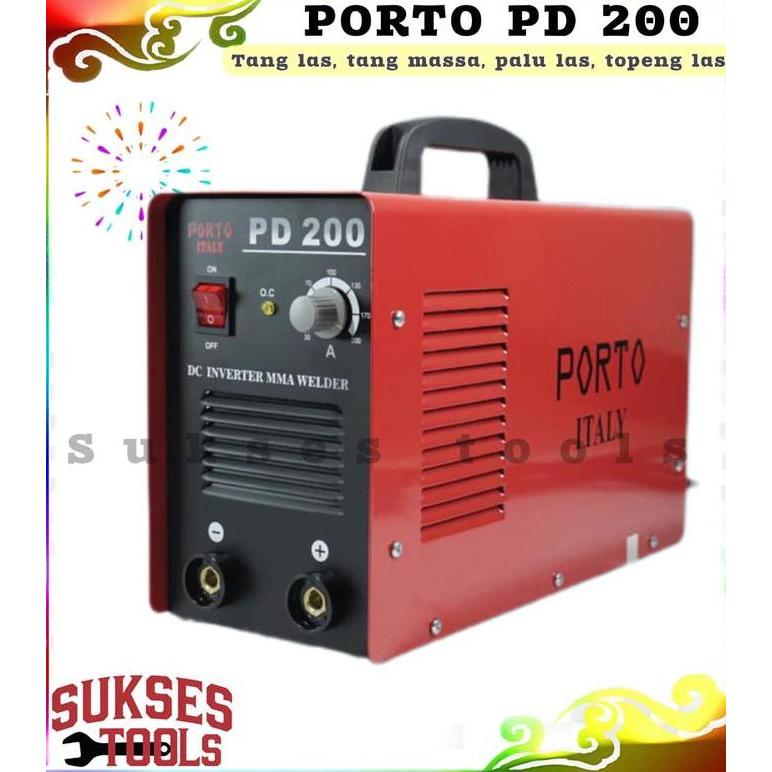 Promo 100% Porto Pd 200 Mesin Las Listrik 200 A Trafo Las Listrik Pd 200