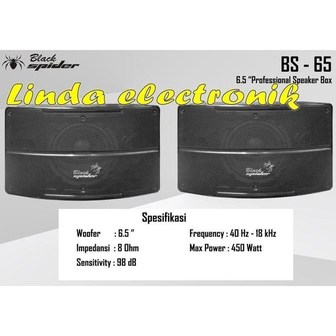 SPEAKER PASIF KARAOKE BLACK SPIDER CS 450 / CS450 / CS-450 (ORIGINAL)