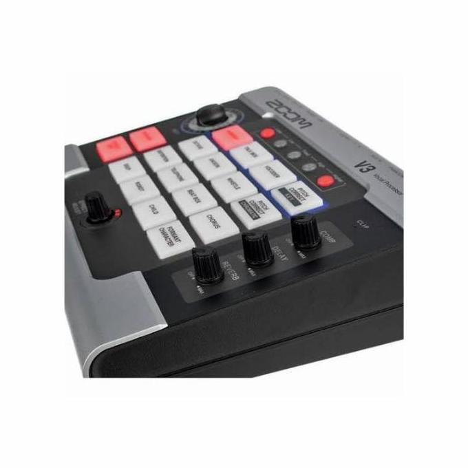 ZOOM V3 Effect Processor - Prosesor Suara dengan 16 Efek Kreatif & Kontrol Independen Kompresi Rever