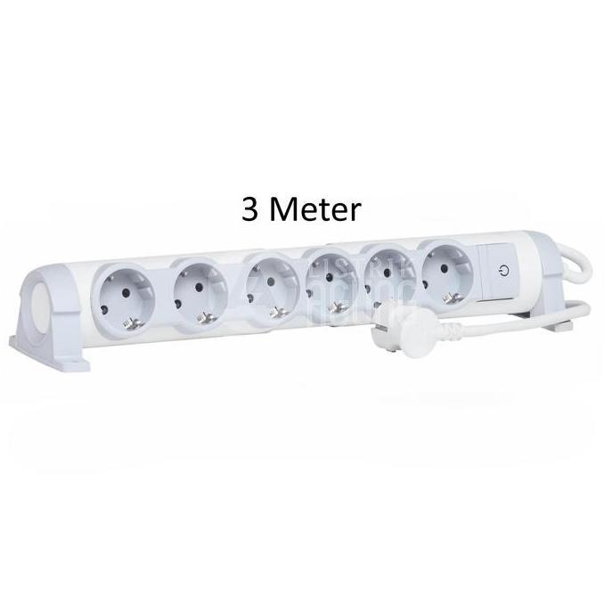 Legrand Stop Kontak 6 Lubang + On-Off + Kabel 3M 694637