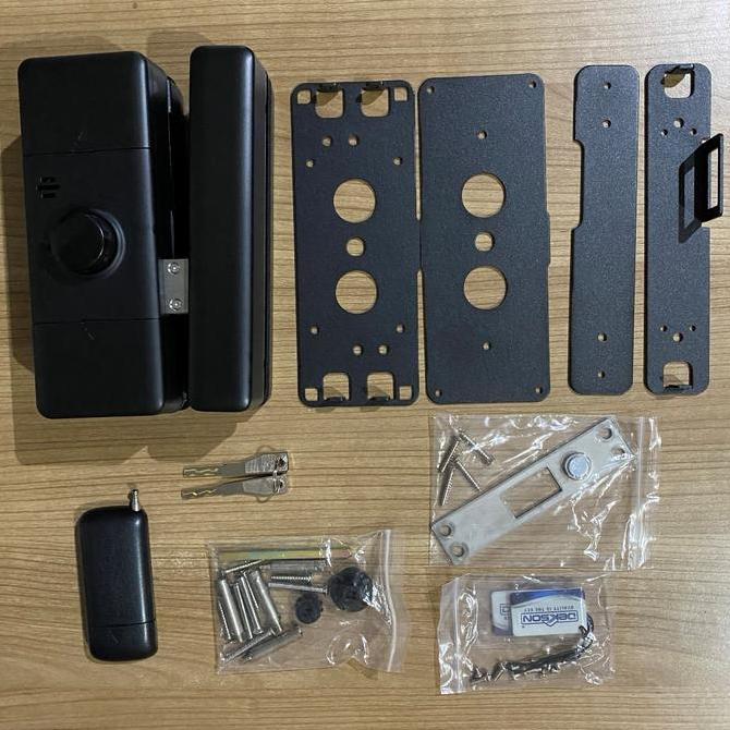 SMART GLASS DOOR LOCK DEKKSON G01 BLACK ELECTRONIC LOCK DEKKSON FOR GLASS DOOR G 01 BLACK Smart Elec