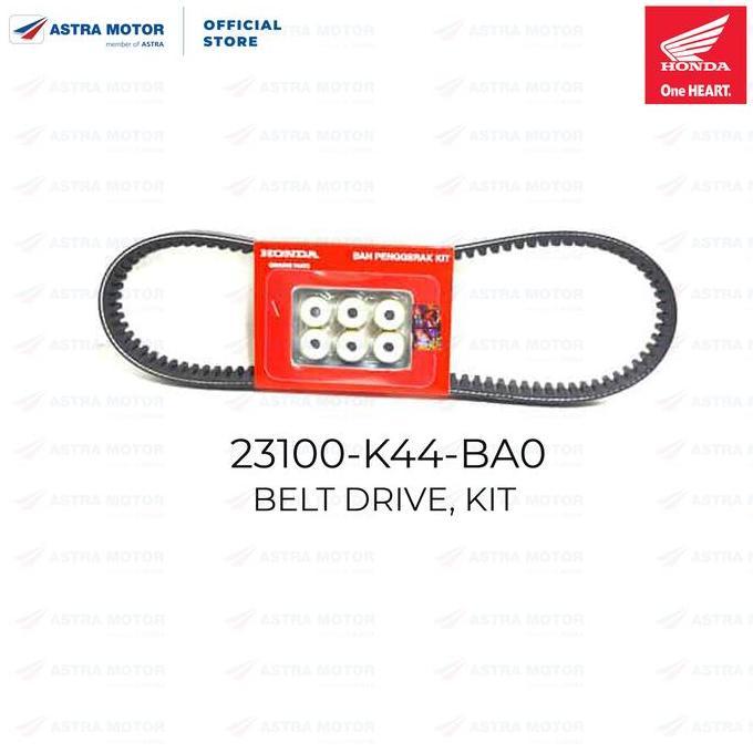 NEW BELT DRIVE/ BELT DRIVE KIT HONDA BEAT & SCOOPY (23100K44V01/ K44BA0) ORI