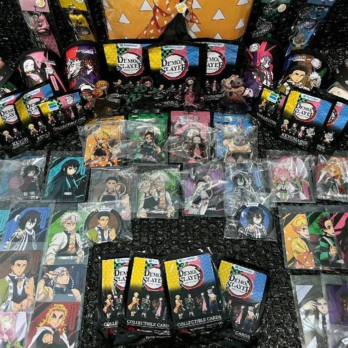 Ready Terlengkap Demon Slayer KNY Kimetsu No Yaiba X Family Mart X Tom Sushi / Sushi Tei X Chatime C