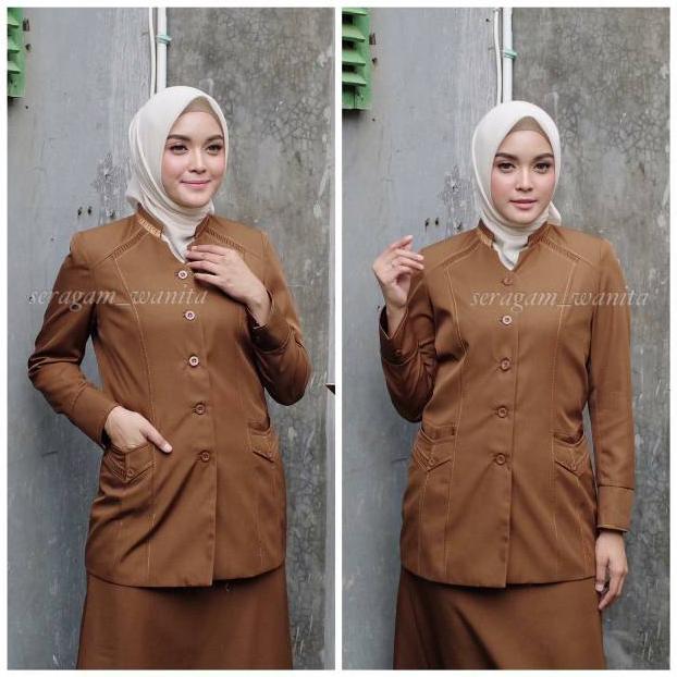 Terlaris Seragam Guru Khaki / Pns Gelap / Pemda Aceh