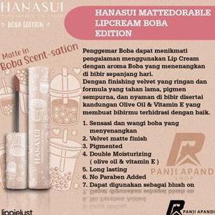 Nextz- Lip Cream Hanasui Boba Edition Matcha Latte No 16 Brown Sugar Ombre Dan Tahan Air 4G - Kering