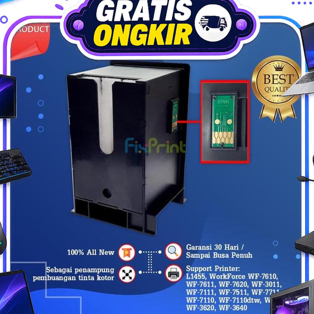Epson Maintenance Box T6711 E6711 Kotak Pemeliharaan L1455 Wf7611