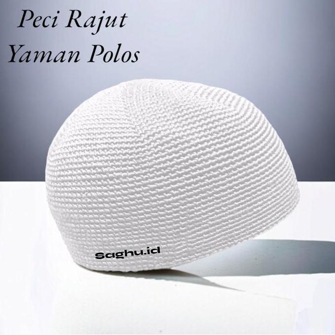 Asliori- Peci Yaman Rajut Polos Desa Rna Lengkap Handmade Volt 2 Kopiah Muslim Nyaman Lokal Songkok 