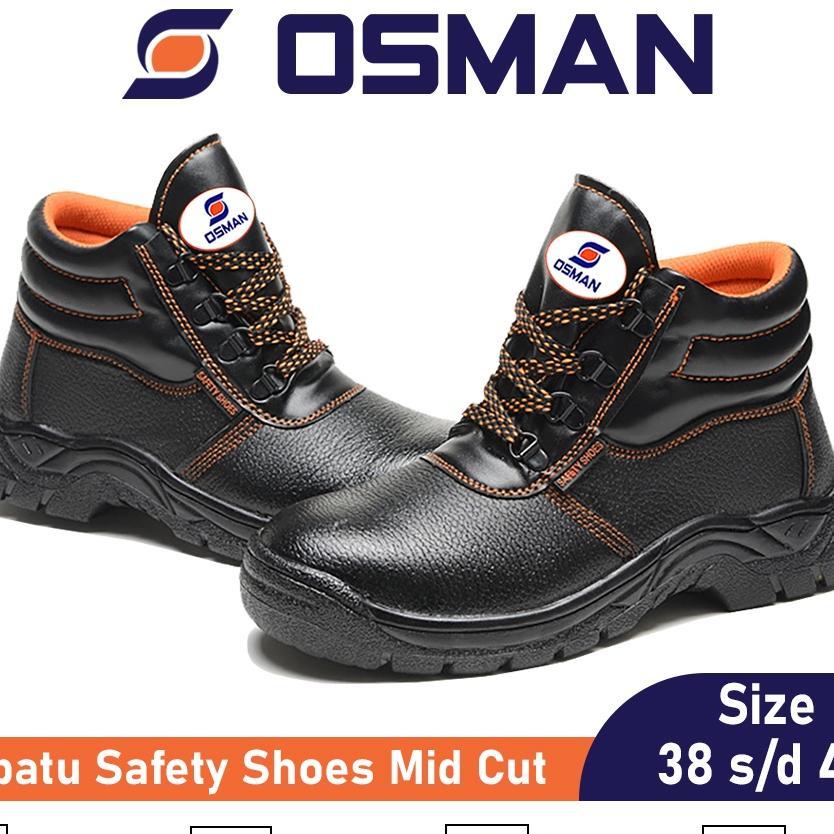 Osman Sepatu Safety Shoes Mid Cut Sepatu Safety Ujung Besi Tipe Os-903