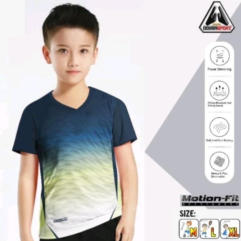 fast delivery bal-02 baju badminton anak jersey bulutangkis anak kaos badminton anak premium