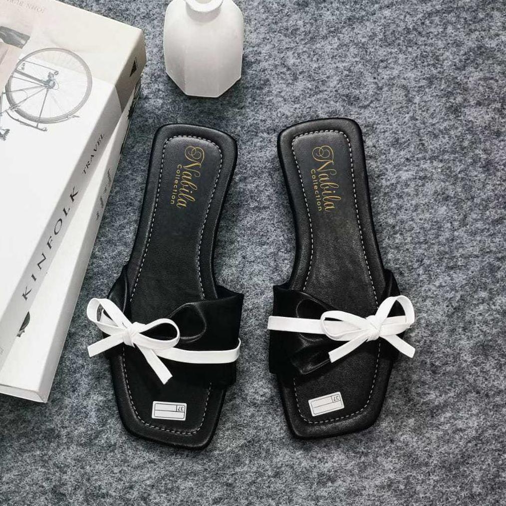 murah sandal flat wanita teplek ln-02