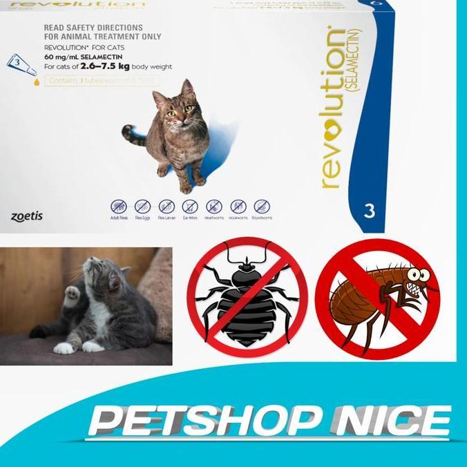 revolution cat / revolution cat adult / obat kutu kucing revolution