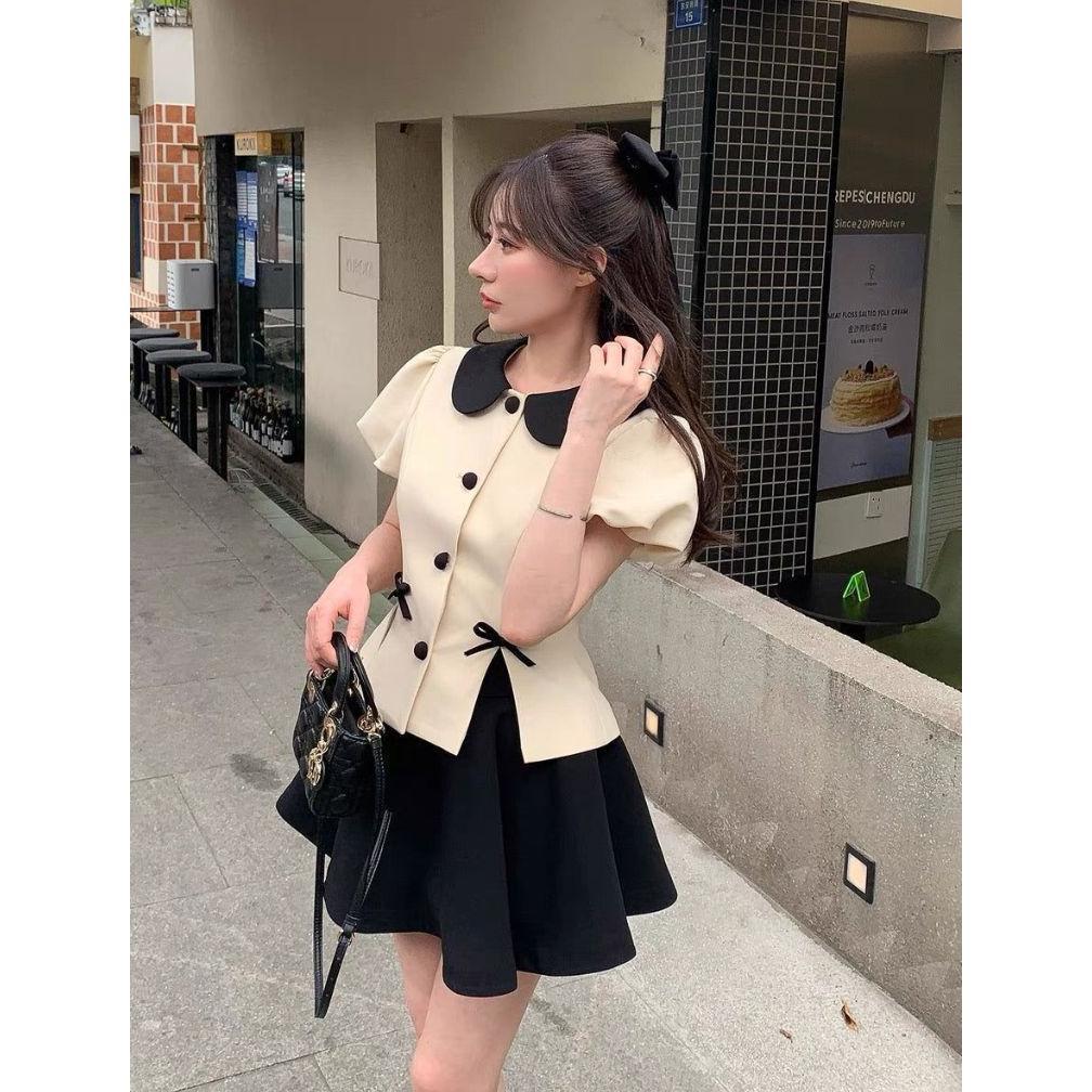 Flash Sale Rx Fashion - Giselle Top Coquette Katun Twistcone / Atasan Blouse Pita Korean -Pn