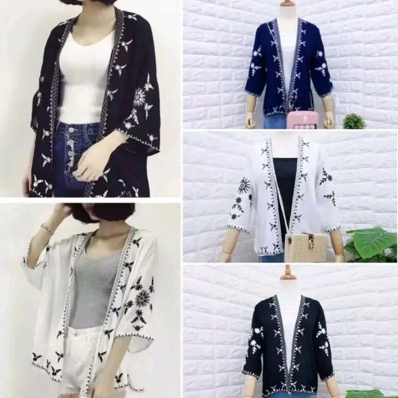 Bergaransi Cardi Tribal | Cardigan Wanita | Outer Kekinian Motif Etnik Outer Pantai Wanita Hijab