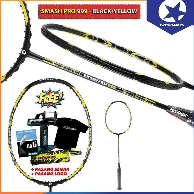 Prochamps Smash Pro 999 Raket Badminton Original
