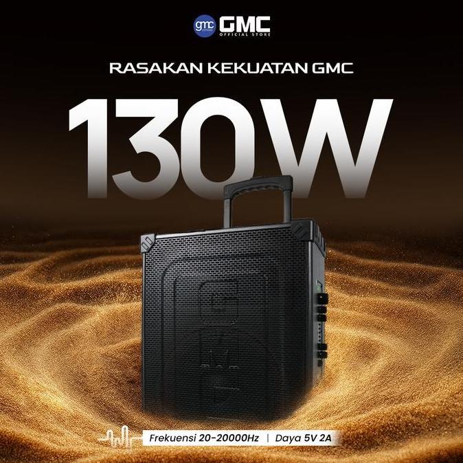 Grosir Gmc Speaker 883M Bluetooth Karaoke Speaker 12" 130W, Usb, Sd, Av In, Fm Radio, Karaoke Jack