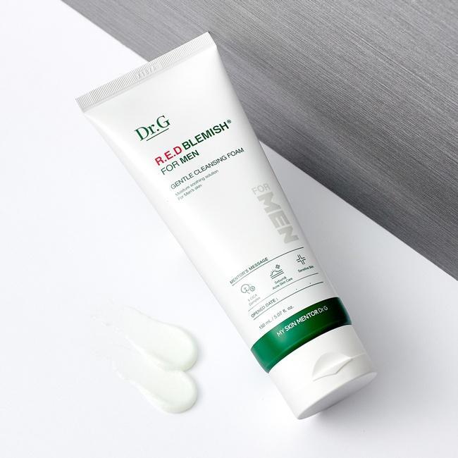 Dr.G R.E.D Blemish For Men Gentle Cleansing Foam - 150Ml | Sabun Cuci Muka 10 Cica Complex Hydrating
