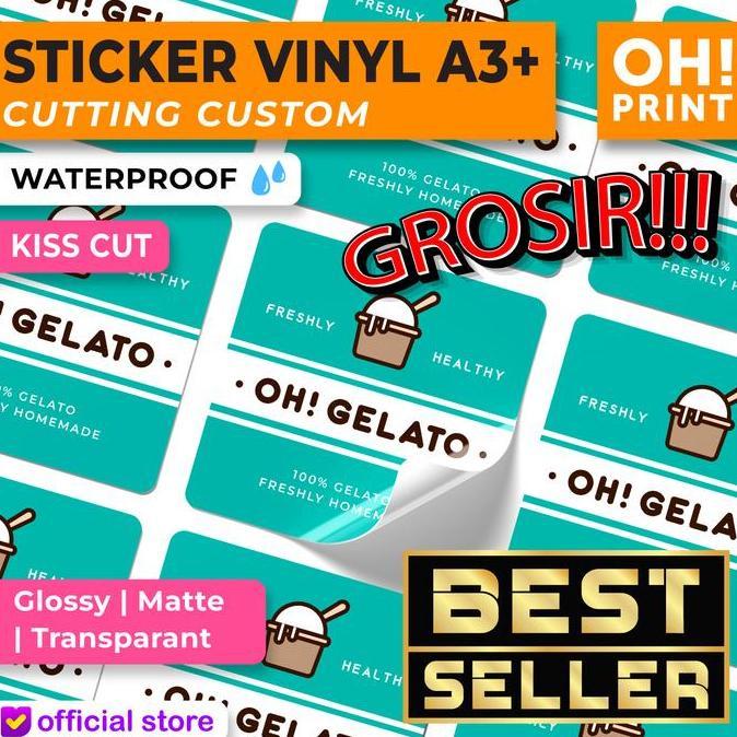 Cetak Stiker Vinyl | Stiker Vinyl Transparan | Stiker Vinyl