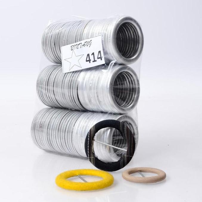 devapradaba_0 - gesper bungkus / ring gesper bawahan kaleng ukuran 414 (4 cm) bentuk bulat merek bin