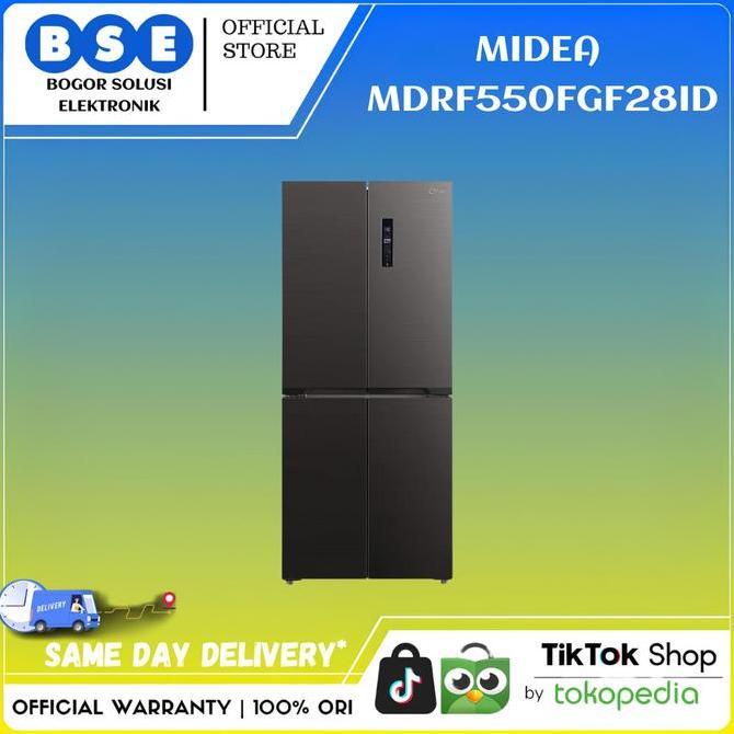 Kulkas Inverter Midea MDRF550FGF28ID Multi Door Kulkas 4 Pintu MDRF550