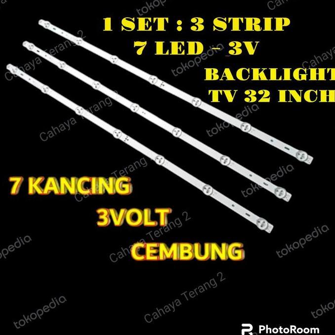 BACKLIGHT TV LED LG 32 INCH BL 32LB 32LB 3V 7K LAMPU (1 SET 3 STRIP) PM99