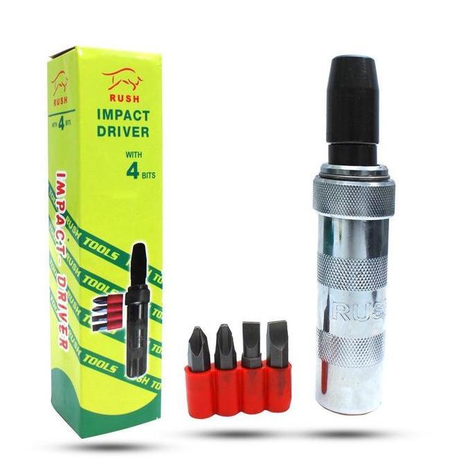 AF-AB44 RUSH OBENG KETOK SET 5PCS OBENG GETOK LENGKAP DENGAN  MATA OBENG FULL BESI