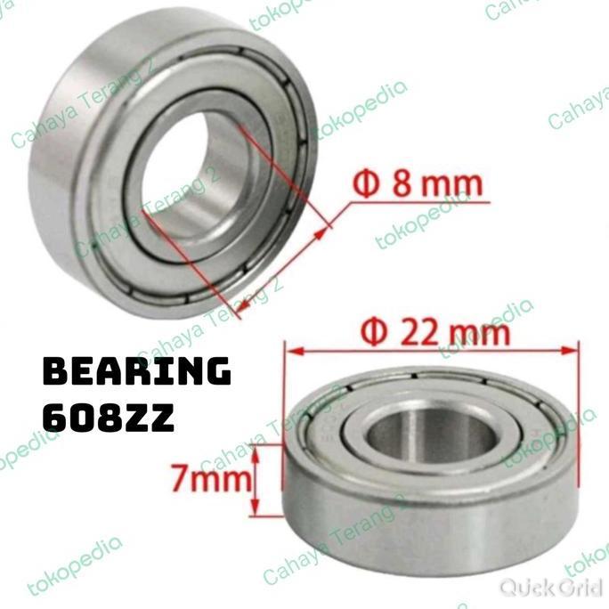 BEARING 608Z DIAMETER AS 8MM BEARING DINAMO KIPAS ANGIN / INDOOR AC PM99
