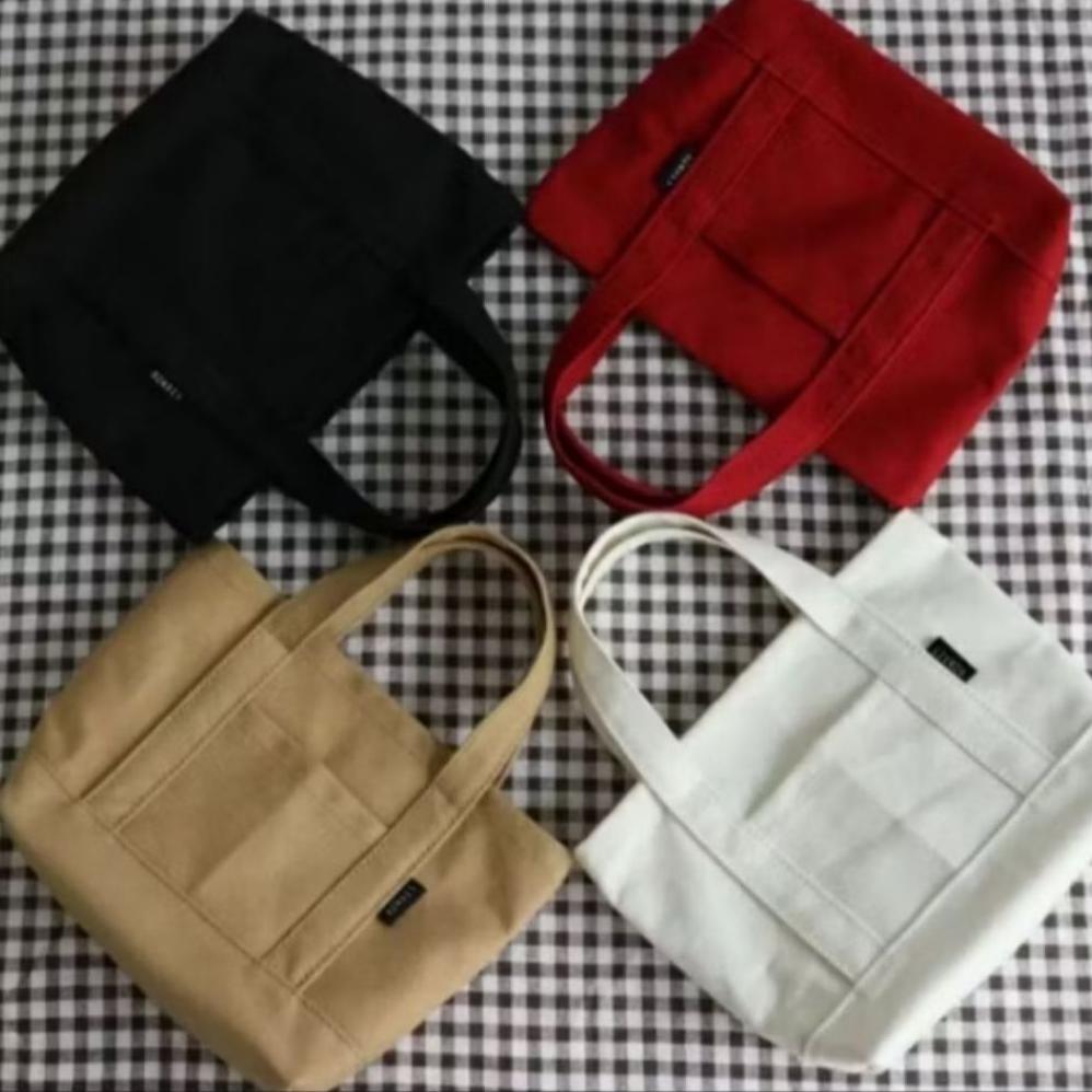 TERBARU Tote Bag Wanita Totebag Kanvas Polos Mini Tas Bahu Wanita Remaja Kekinian