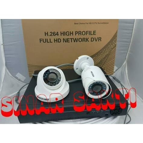 NEW Promo Paket Camera Cctv Hikvision Turbo HD 1,3mp ( Komplit set)