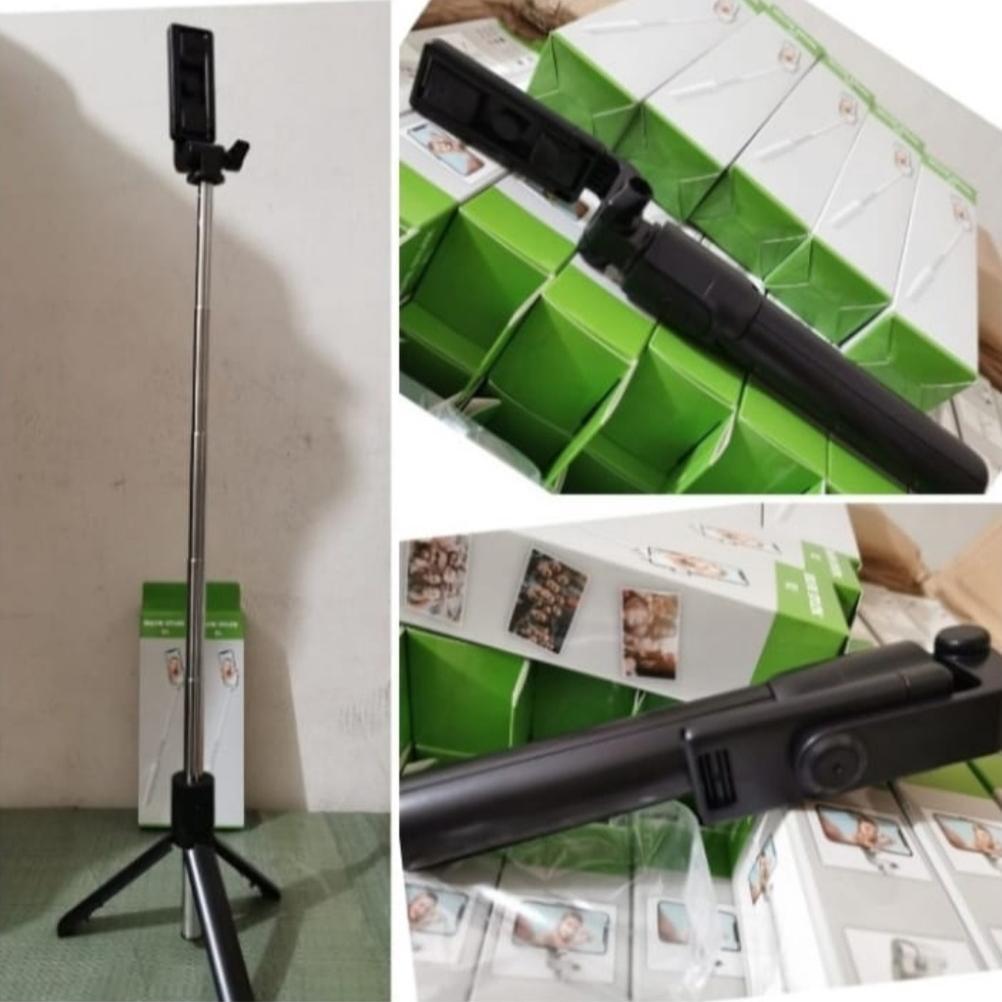 Promo Terbaru Tongsis Bluetooth + Tripod R1 + Holder 360 Derajat