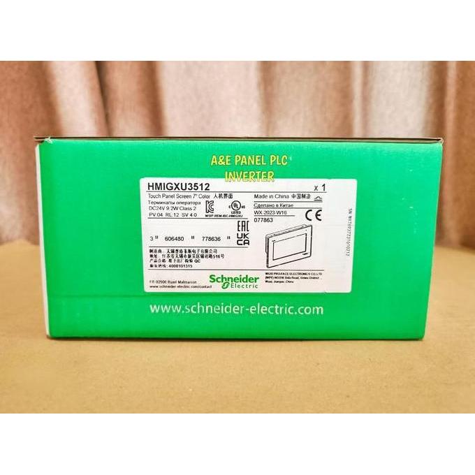 HARGA DISC - HMI SCHNEIDER HMIGXU3512 HMI GXU 3521 7inch 7'' 7in