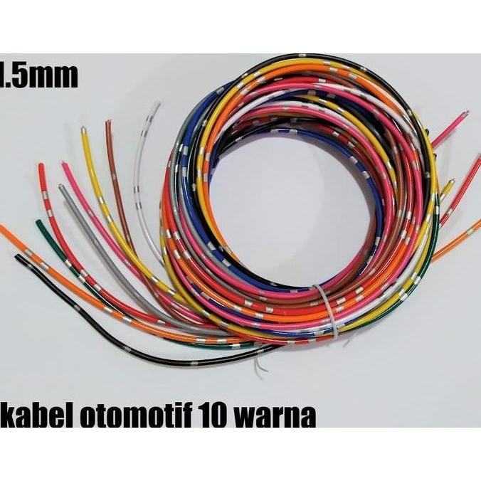 Automotive Cable Kabel Otomotif AVSS 1.5mm 10 warna AVSS 1.5 mm kabel bodi mobil motor 1,5mm  origin
