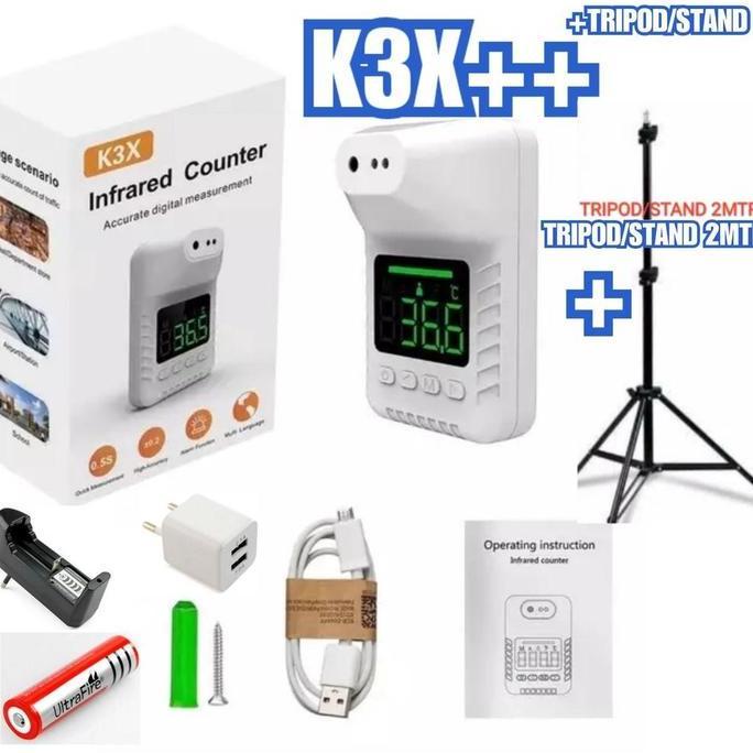 thermometer otomatis K3x +STAND - K3,k3 pro, k3pro,k9,k9 (TERBAIK) (TERBARU) (TERMURAH)