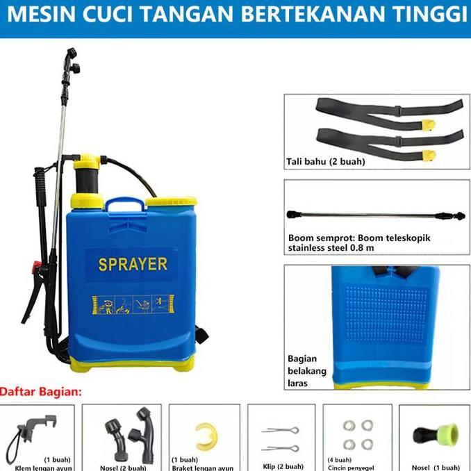 YIQII Tangki Sprayer Manual 16 Liter Alat Semprot Tanaman Hama Padi Pertanian (TERBAIK) (TERBARU) (T